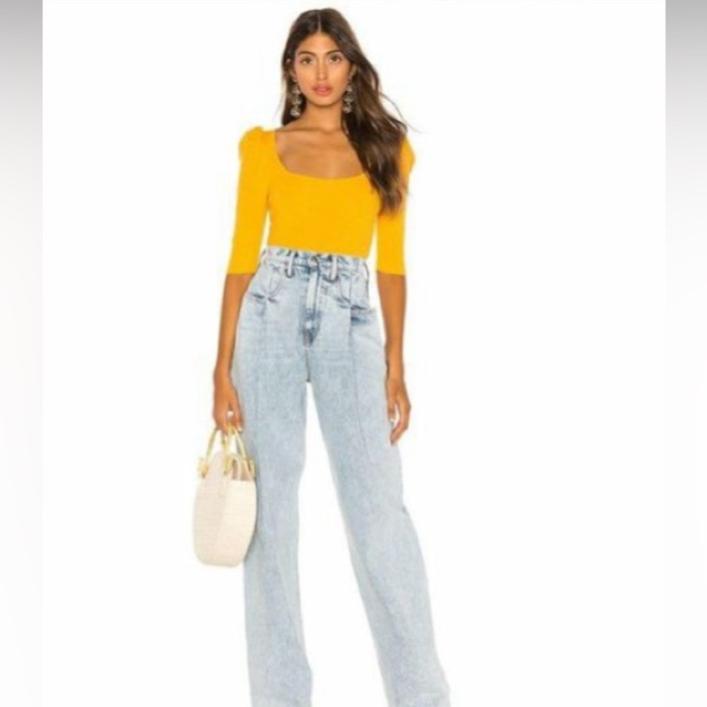 LPA Carol Top in Yellow SIZE MEDIUM almost new condition